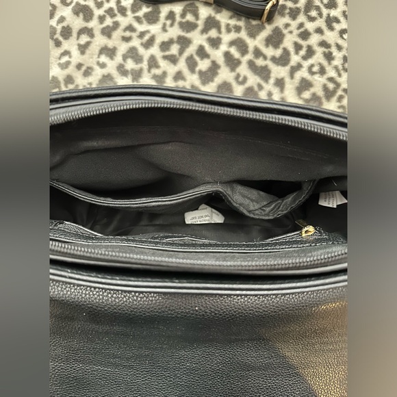 Pink Haley Faux Leather Crossbody Purse with Double Tassels in Black - Picture 13 of 15